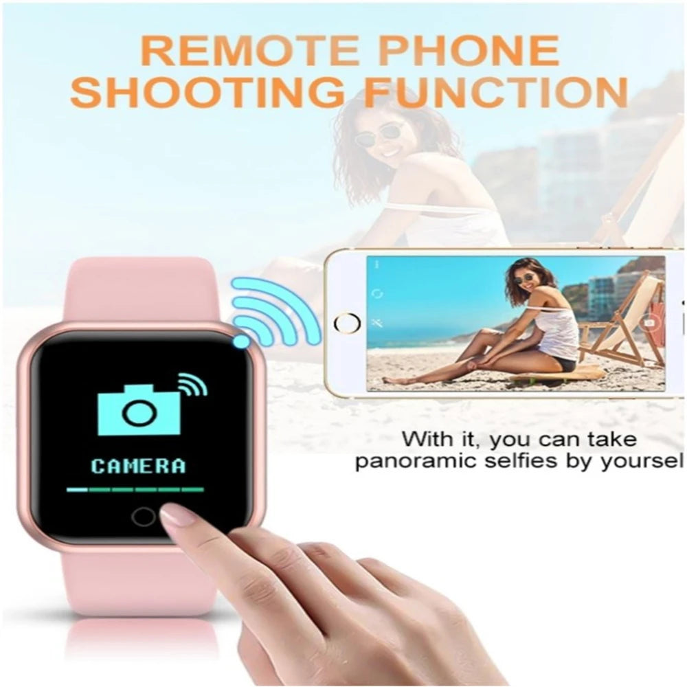 Smart Watches For Women Men Bluetooth Connect Phone Player Music Control Fitness Heart Rate Monitor Sport Bracelet Digital Y68