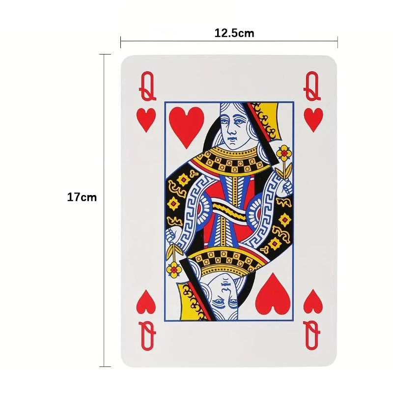 Oversized Playing Cards Jumbo 4x Larger Party Carnival Games For Adluts Juego De Mesa Familiar Divertido Funny Novelty Gifts