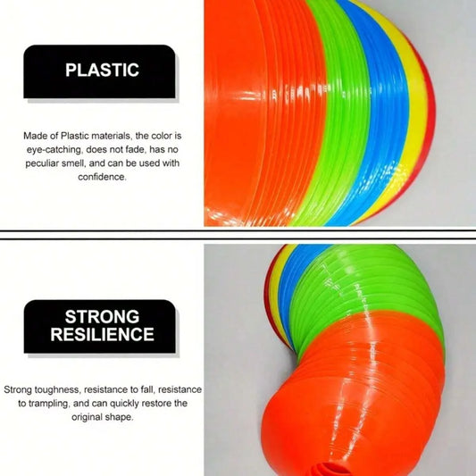 5/10/20/30pcs/Set For Storage Of Football Training Logo Discs with one net bag ,Training Footsteps Set, Logo Disc Set, Basketbal