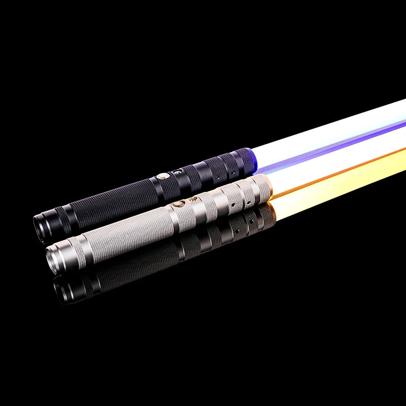 RGB Metal Lightsaber Dueling Smooth Swing Laser Sword Sabre De Luz 16 Color Changing 16 Sounds FOC Rave Weapon Flashing Toy