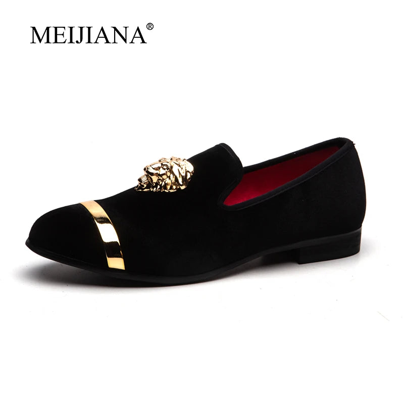 Men's Loafers Brand Suede Velvet Leather Shoes Vintage Slip-on Classic Casual Men Driving Shoes Wedding Male Dress Shoes 39-47