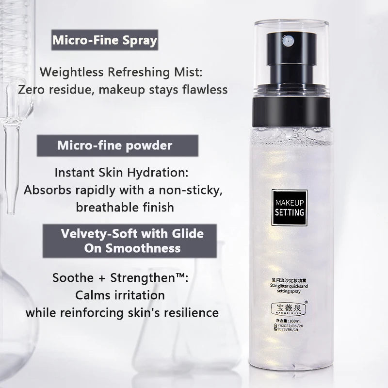 Makeup Fixer Spray Waterproof Sweatproof Long Lasting Oil Control Hydrating Makeup Fixing Setting Spray Cosmetics