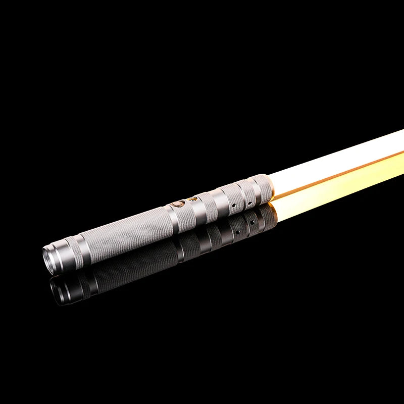 RGB Metal Lightsaber Dueling Smooth Swing Laser Sword Sabre De Luz 16 Color Changing 16 Sounds FOC Rave Weapon Flashing Toy
