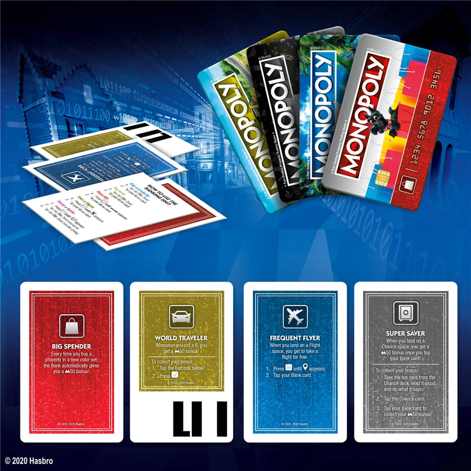 Hasbro Real Estate Tycoon Monopoly Super Electronic Bank Card Machine Monopoly Board Game Toys