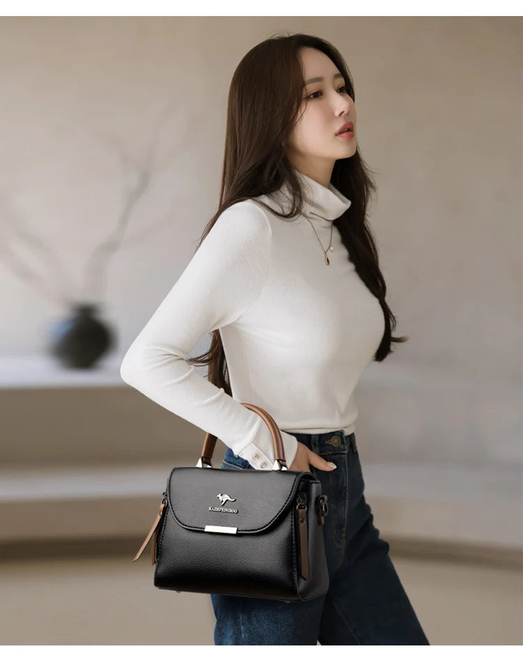 High Quality Pu Leather Casual Crossbody Shoulder Bags for Women 2023 New Luxury Purses and Handbags Women Bags Designer Totes
