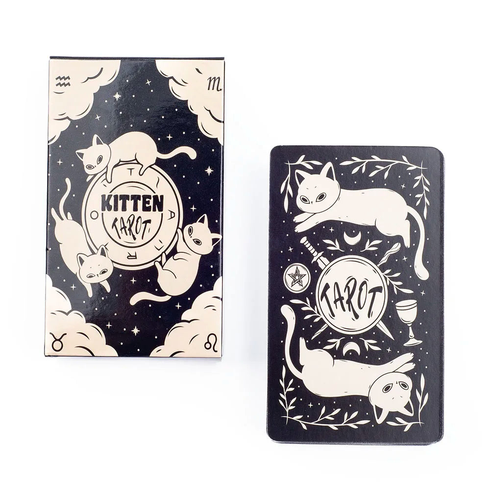 78 Card Deck Kitten Tarot Oracle Card Fate Divination Leisure Entertainment Family gatherings Tarot Card Game