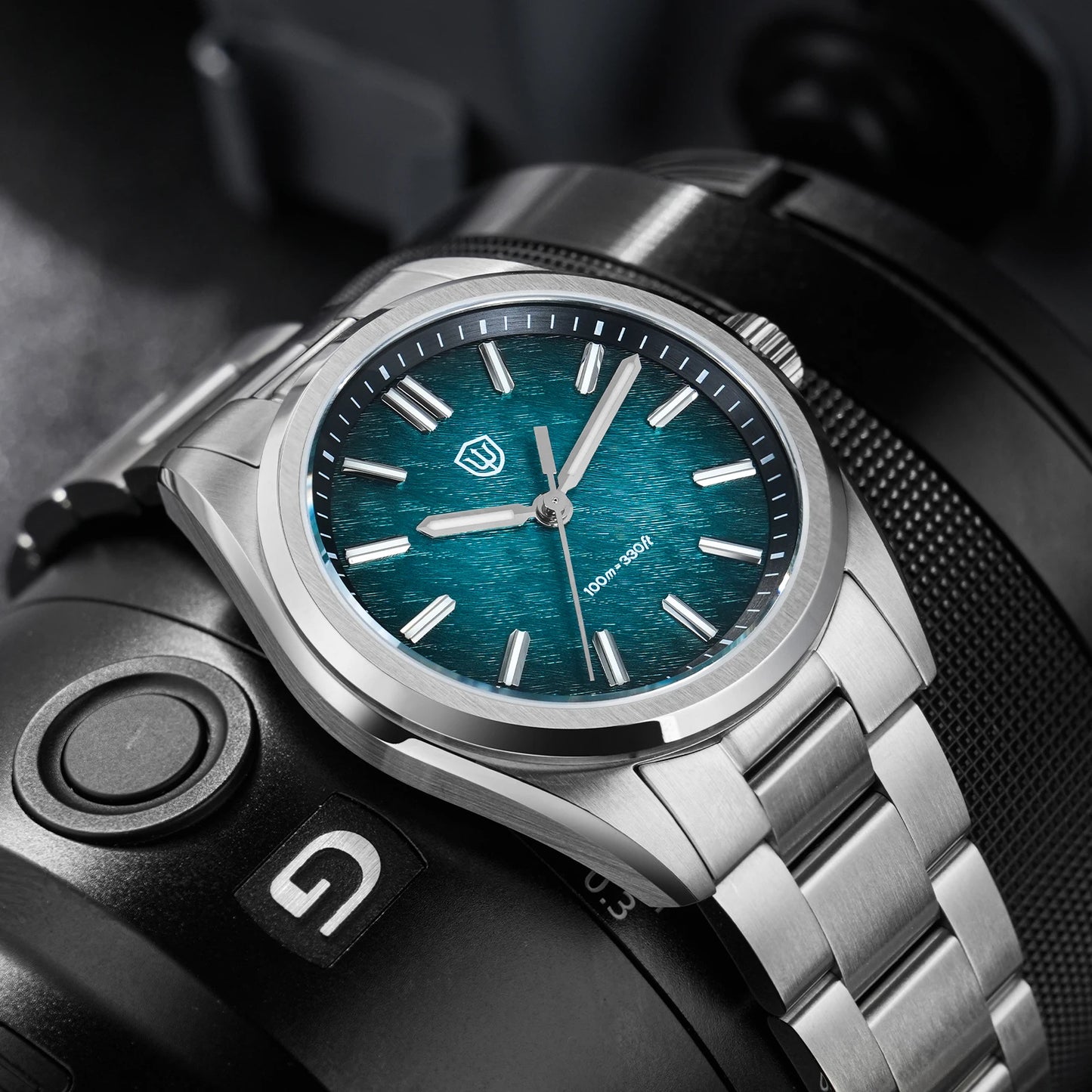 Watchdives WD0003B Original Design Aventurine Dial Men Watch VH31 Sweep Seconds Quartz Movement 36mm Watches Luminous Waterproof