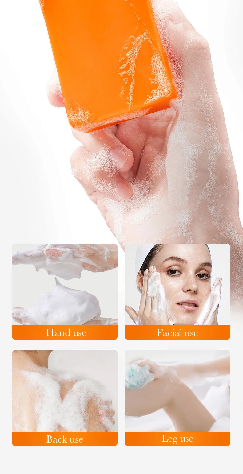 1/2pcs SADOER Kojic Acid Facial Soap Face Wash Foam Facial Cleanser Moisturizing Hydrating Oil Control Body Bathing Soap