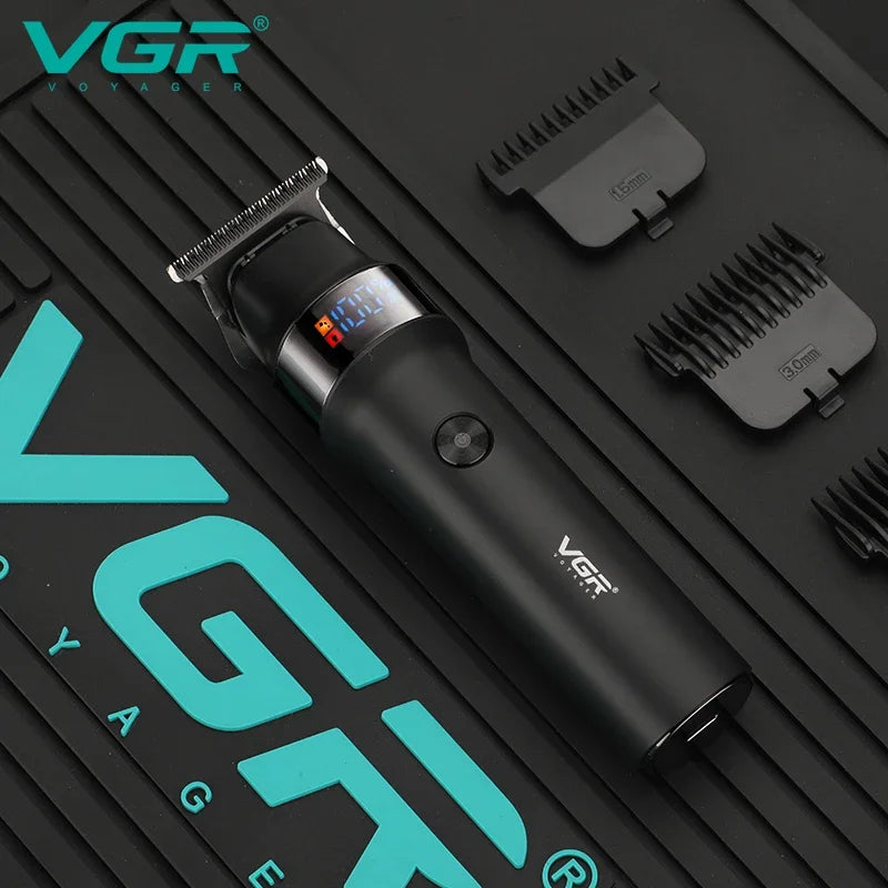 VGR Professional Beard Hair Trimmer For Men Electric Hair Clipper Waterproof Facial Trimer Haircut Machine Rechargeable V-987