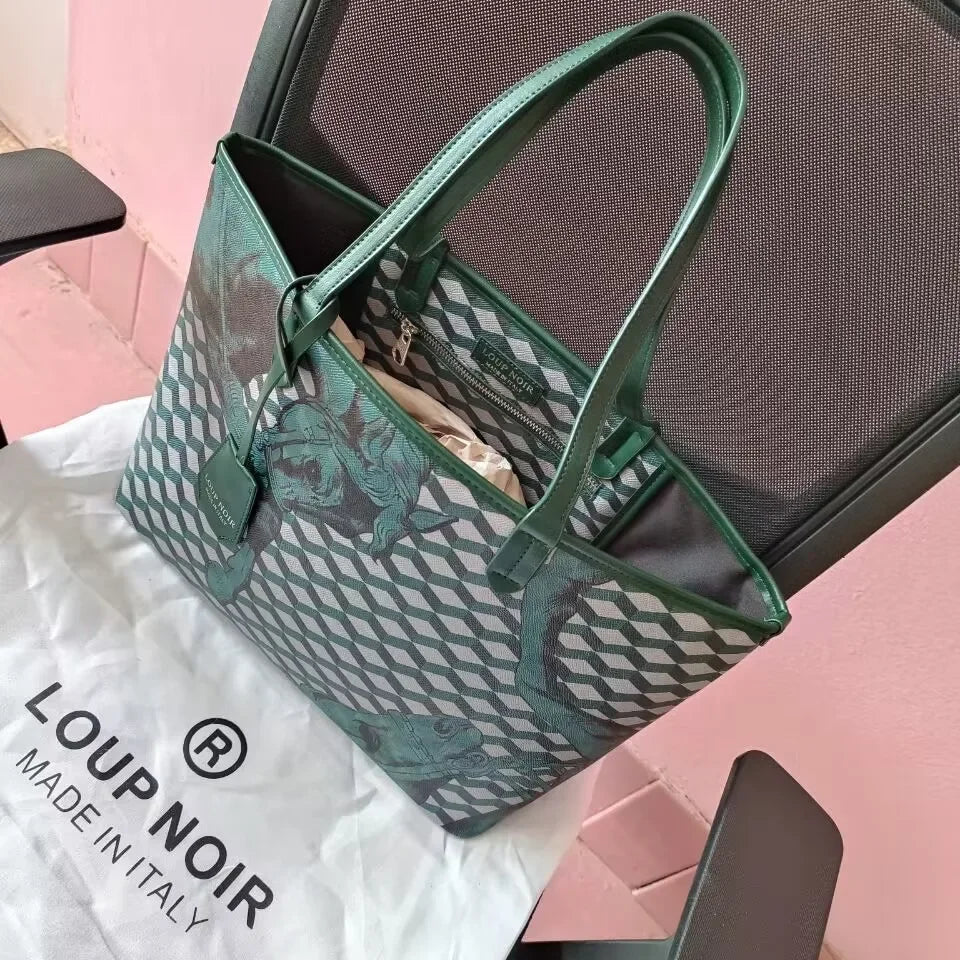 LOUP NOIR New Tote Bag for Women Famous Brands Bag Large Capacity Shoulder Women Bags High Quality Casual Totes LOUP NOIR Bag