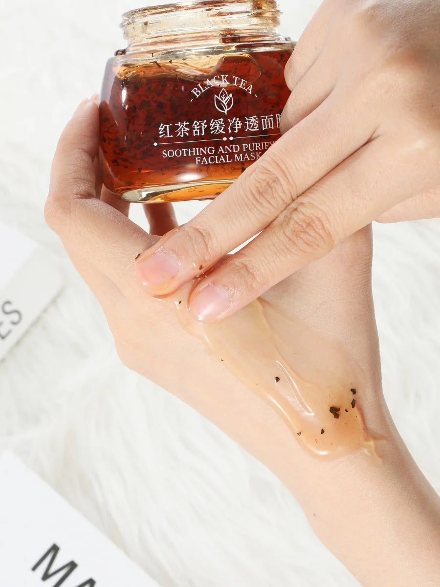FONCE red Tea soothing and moisturizing facial mask, tea fragrance ,Improve facial condition,Jelly texture，skin care cream 120g