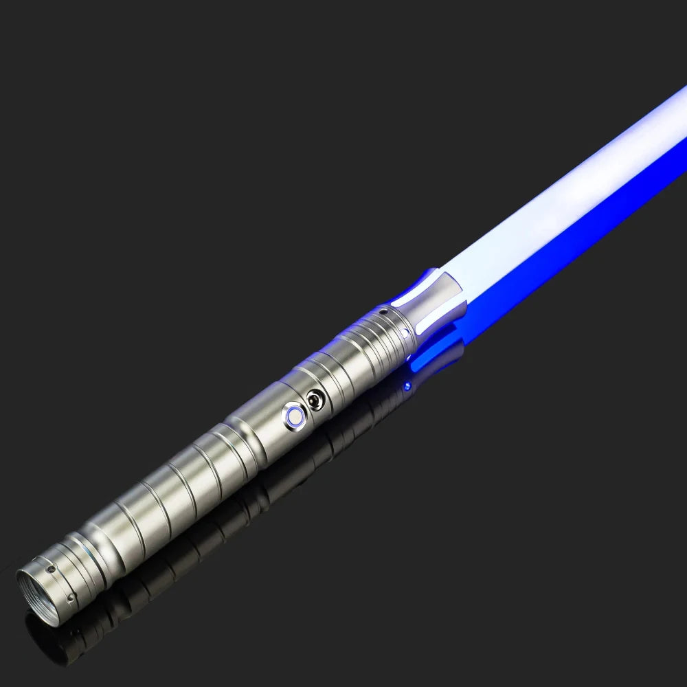 RGB Metal Lightsaber Dueling Smooth Swing Laser Sword Sabre De Luz 16 Color Changing 16 Sounds FOC Rave Weapon Flashing Toy