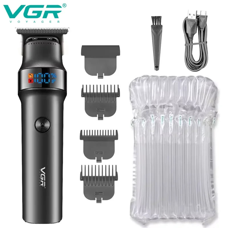 VGR Professional Beard Hair Trimmer For Men Electric Hair Clipper Waterproof Facial Trimer Haircut Machine Rechargeable V-987