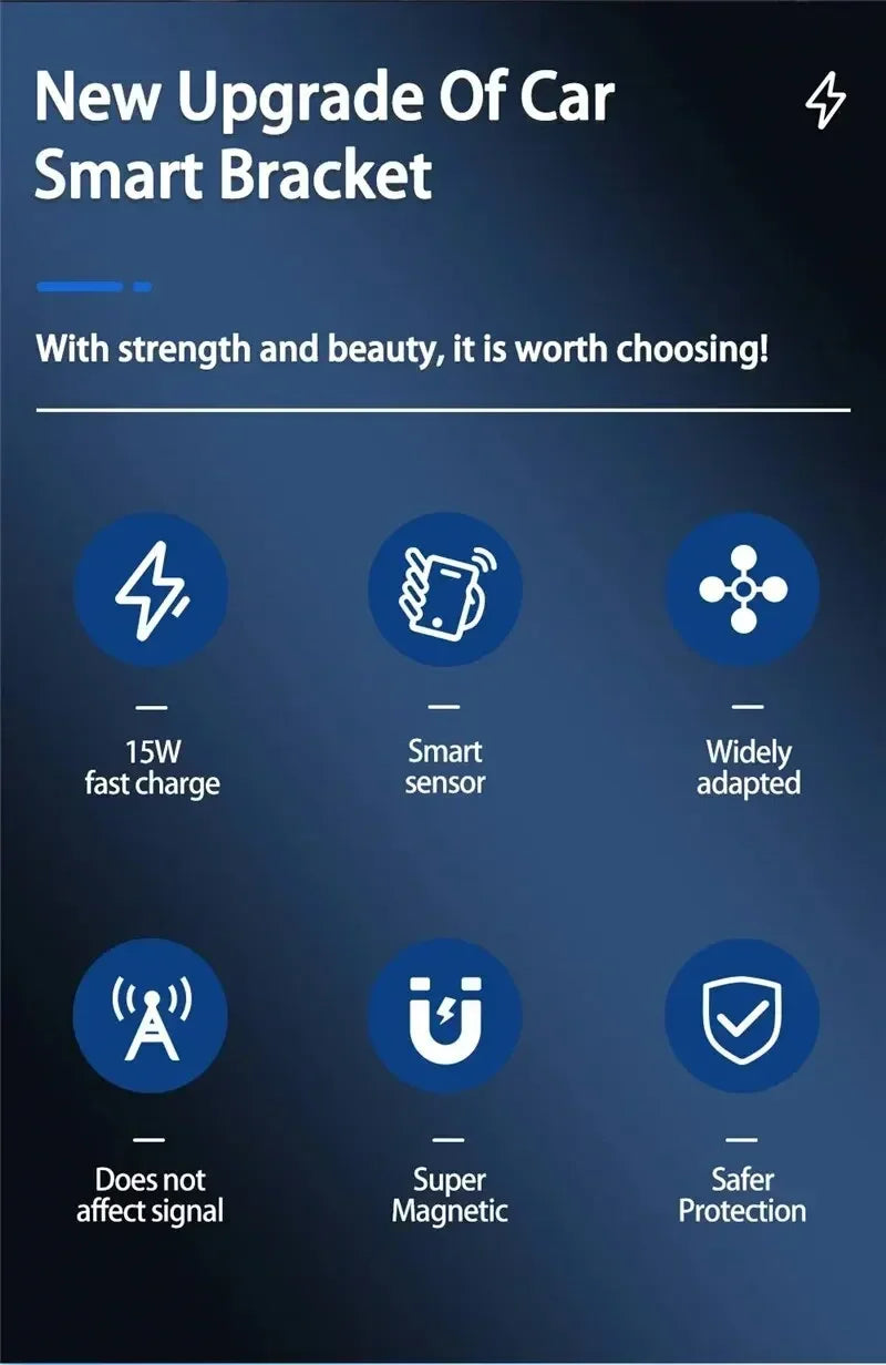 Qi2/Cooler Magnetic Wireless Car Charger LED Light Air Outlet Phone Holder for iPhone 16/15/14/13 Pro Max Fast Charging Station