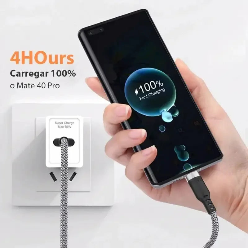 Extended 3 5 8 Meter Type-C USB Android 5A Super- Charging Cable Suitable For Phone Data Cable Ultra Long Charging Cable