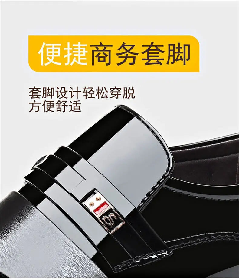 Fashion Business Dress Men Shoes Formal Slip on Dress Shoes Mens Oxfords Footwear High Quality Leather Shoes for Men Loafers