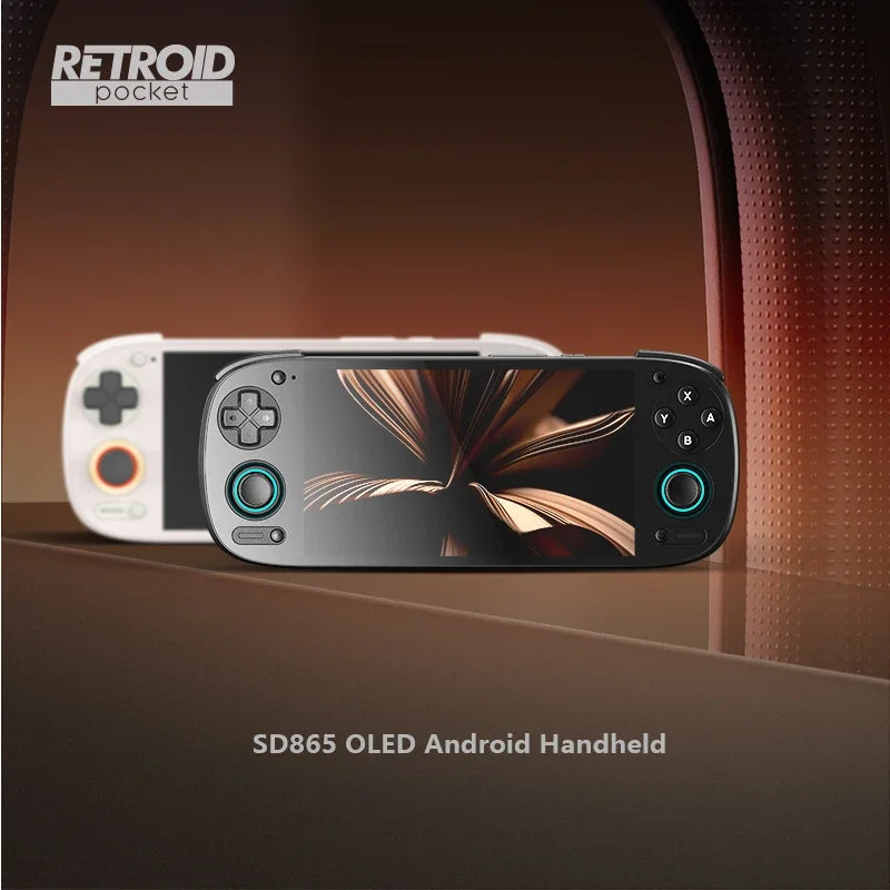 2025 New Retroid Pocket 5 Retro Handheld Game Console Video Game Consoles SD865 512G Android13 OLED Screen PSP Games 5.5 Inch