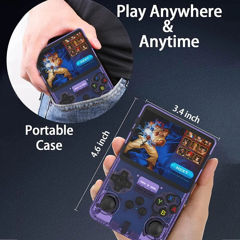 R36S Retro Handheld Game Console Original Arkos System 3.5 Inch IPS Screen Portable Pocket Video Player 64GB 128GB Kid Gift