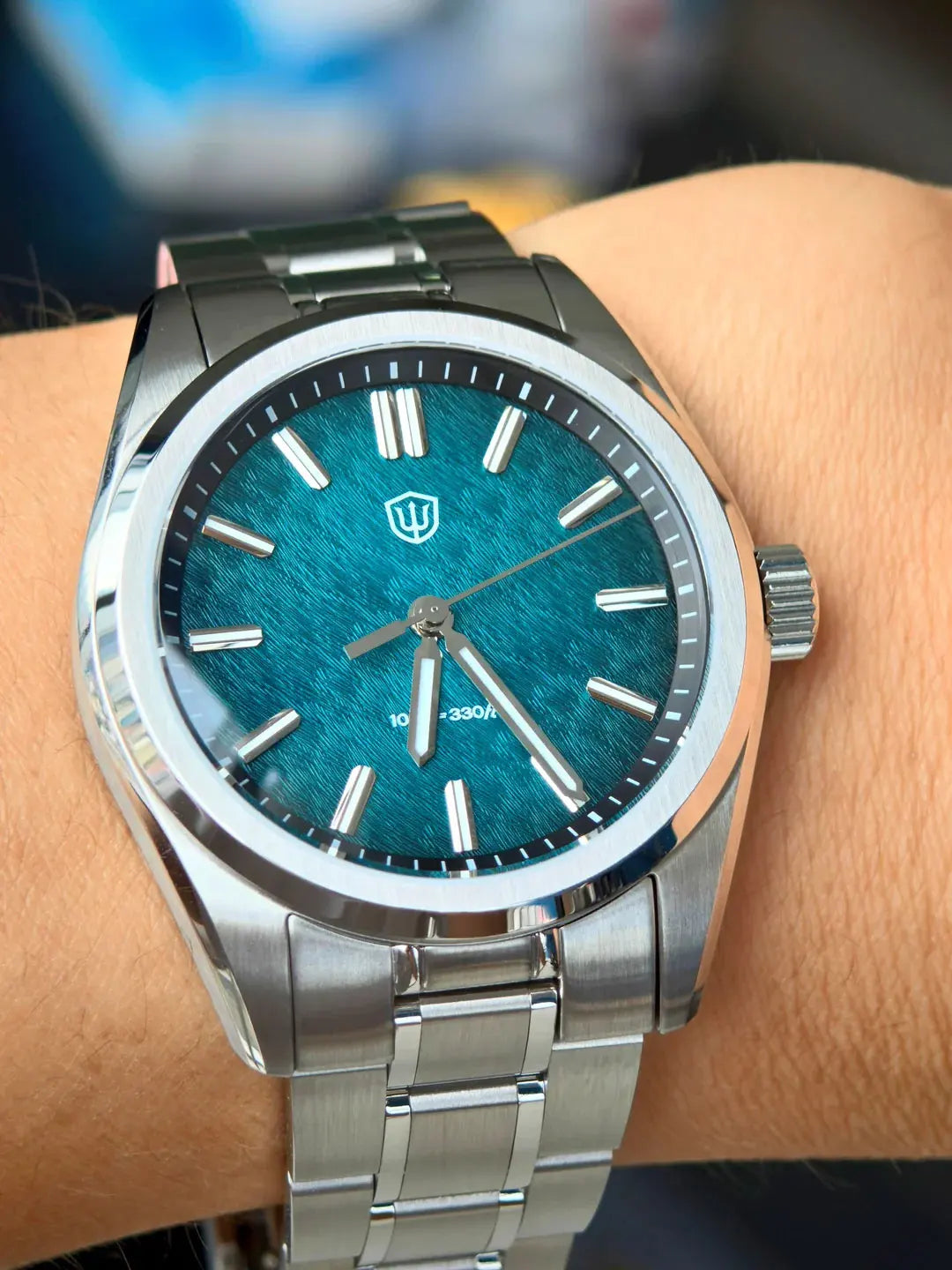 Watchdives WD0003B Original Design Aventurine Dial Men Watch VH31 Sweep Seconds Quartz Movement 36mm Watches Luminous Waterproof