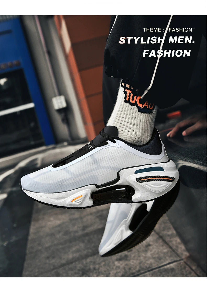 2025 New Men Sports Breathable Lightweight Comfortable Athletic Nonskid Sneakers Daily Leisure Shopping Walking Marathon Shoes