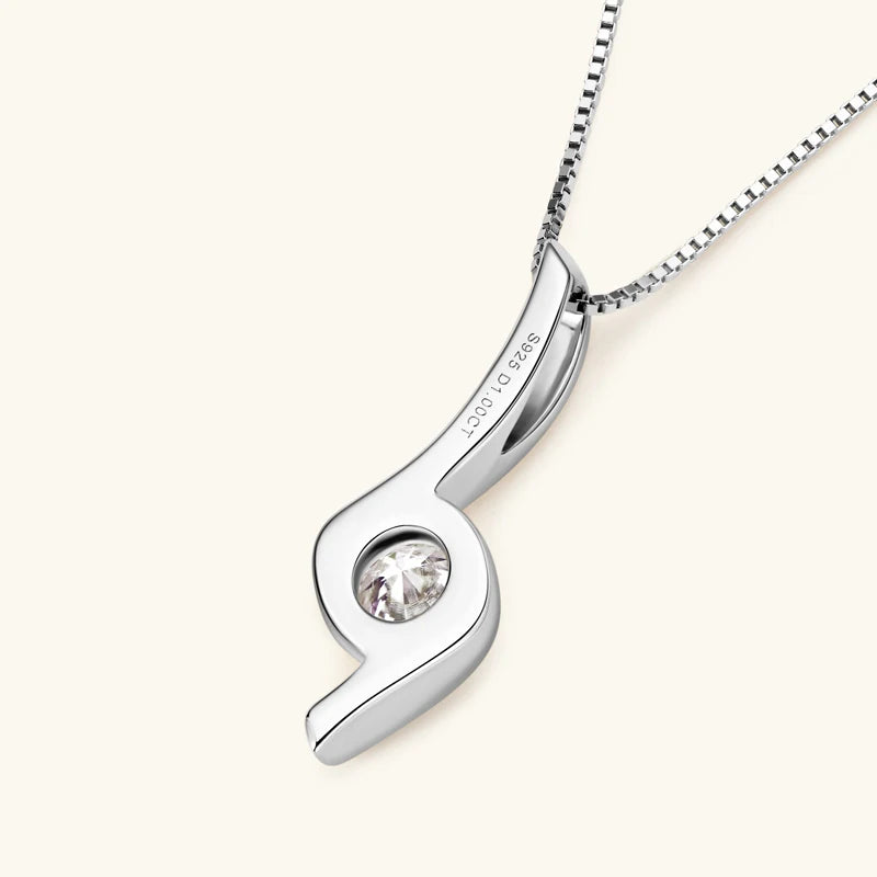 Gold Plated Silver 925 Real Moissanite Jewelry Set for Women 2.0ctw D Color Lab Diamond Stud Earrings Pendant Necklace Sets Gift