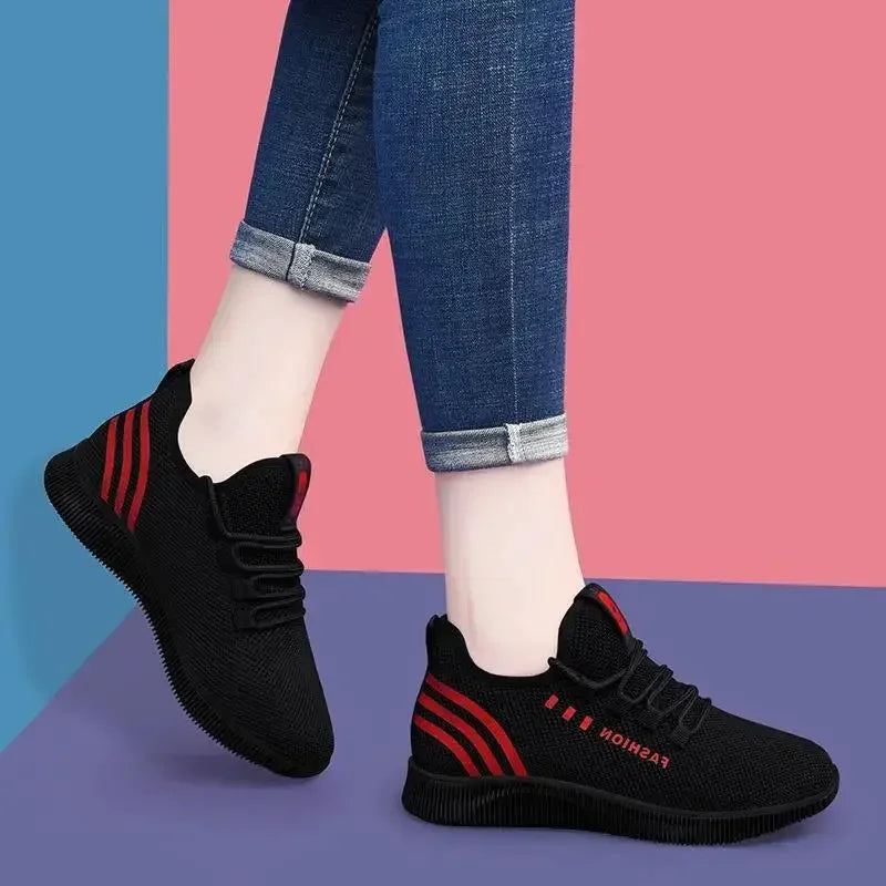 Running Shoes Lightweight Sneakers Breathable Walking Sneakers Shoes Free To Adjust The Tightness for Women for Gym Travel Work