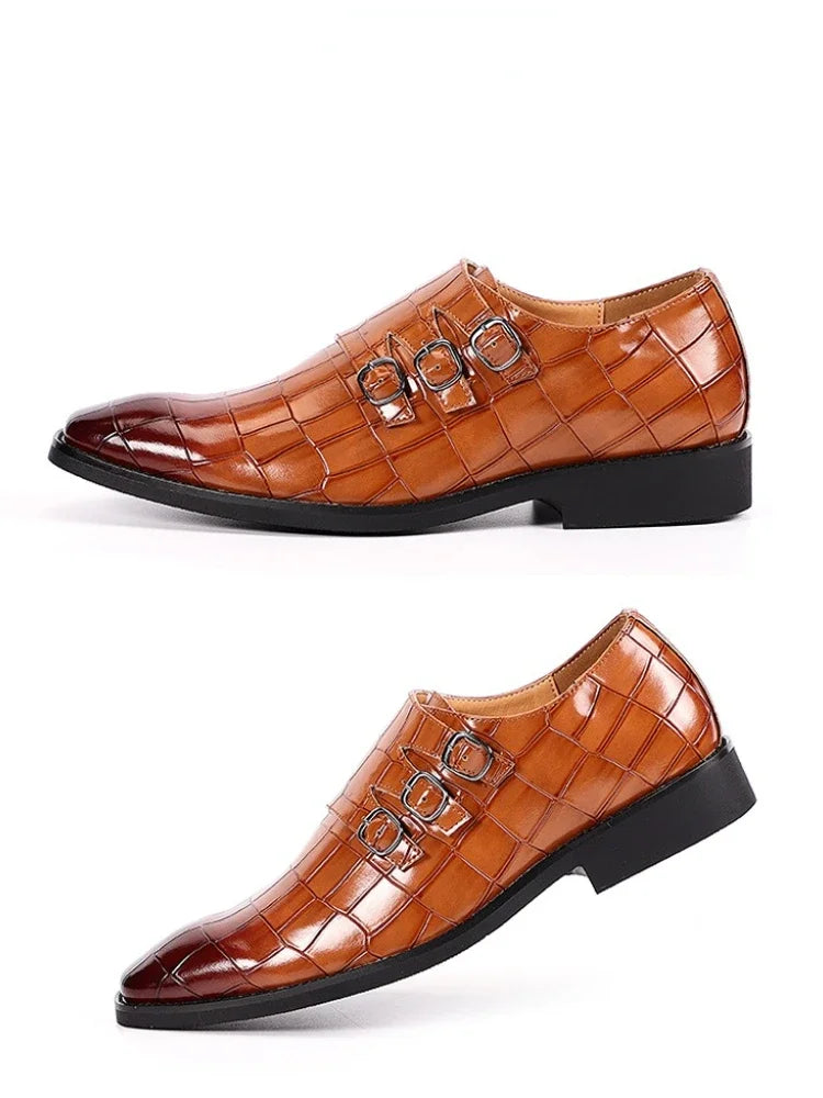 Slip on Dress Shoes Men Oxfords Fashion Business Office Men's Shoes Classic Luxury Leather Male Suits Shoes Italian Wedding Shoe