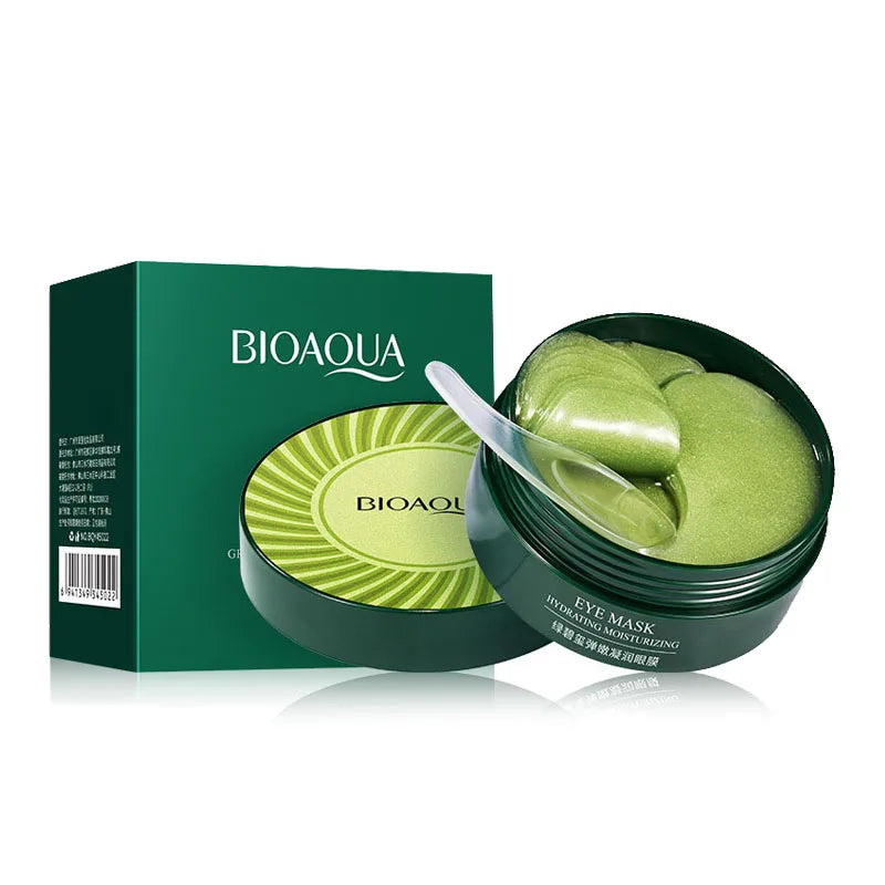 60pcs/box BIOAQUA Seaweed Crystal Collagen Eye Mask Anti Dark Circles Remove Eye Bags Moisturizing Eye Patches for Eye Skin Care