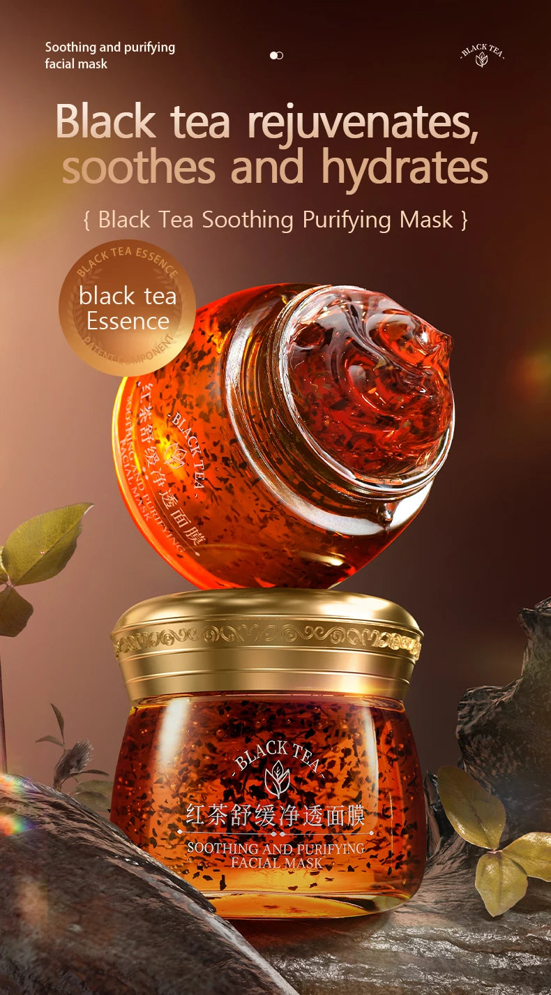 FONCE red Tea soothing and moisturizing facial mask, tea fragrance ,Improve facial condition,Jelly texture，skin care cream 120g